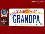 GRAHAM_038 - License To Drive "GRANDPA" Metal Stamped License Plate Autographed By Heather Graham