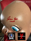 HAPPYDD_012 - Happy Death Day Trick Or Treat Studios Mask Autographed By Jessica Rothe & Rob Mello