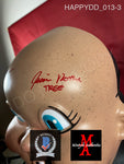 HAPPYDD_013 - Happy Death Day Trick Or Treat Studios Mask Autographed By Jessica Rothe & Rob Mello