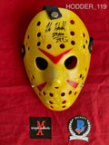 HODDER_119 - Jason Voorhees Mask Autographed By Kane Hodder