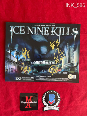 INK_586 - 8x10 Photo Autographed By Ice Nine Kills