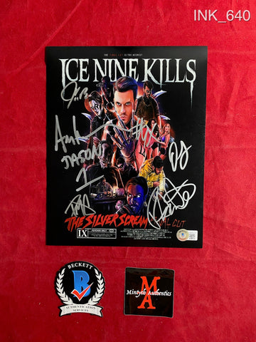 INK_640 - 8x10 Photo Autographed By Ice Nine Kills