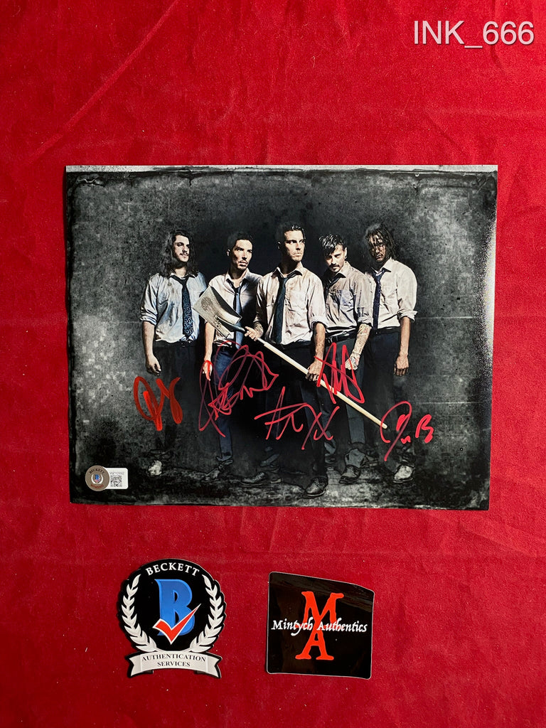 INK 666 8x10 Photo Autographed By Ice Nine Kills members Spencer