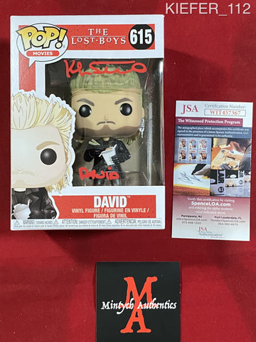 KIEFER_112 - The Lost Boys 615 David Funko Pop! Autographed By Kiefer Sutherland