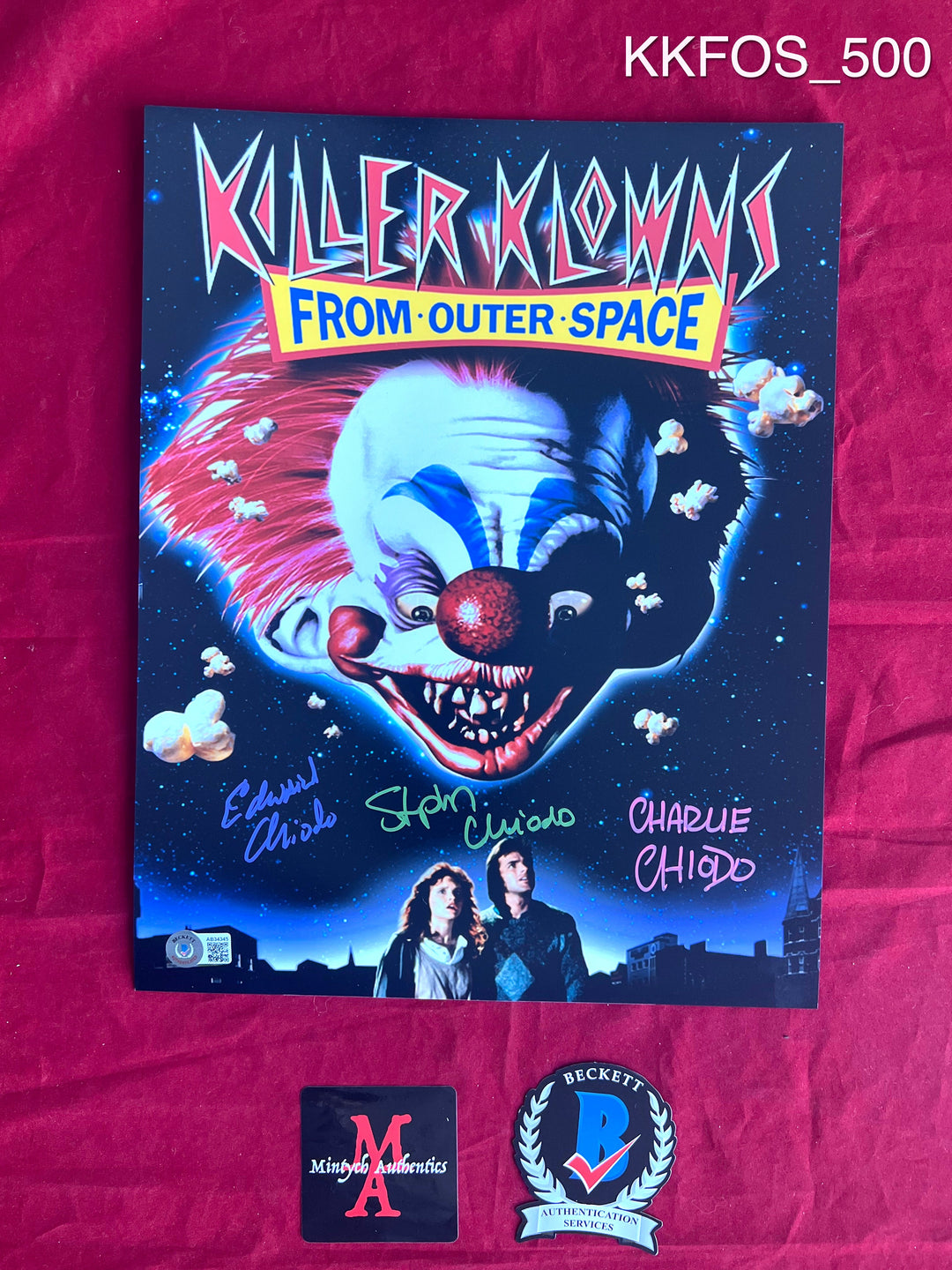 The Chiodo Brothers Signed KILLER KLOWNS from deals Outer Space 11x14 Movie Display