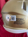 LENZY_004 - Notre Dame Riddell Mini Helmet Autographed By Braden Lenzy