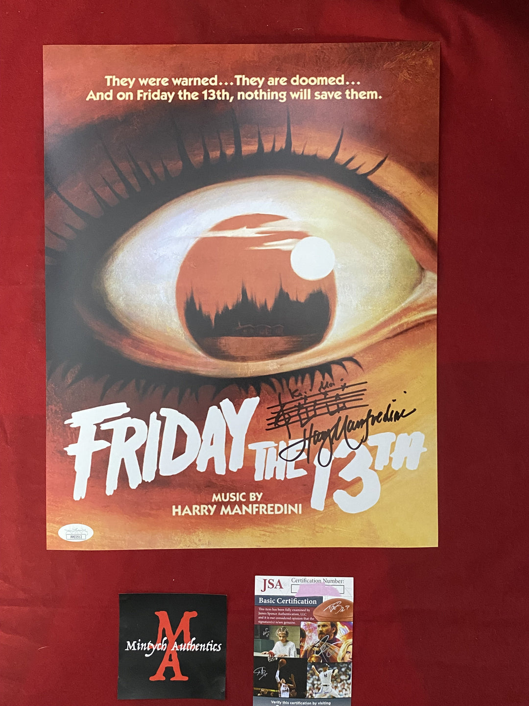 FRIDAY THE deals 13TH VHS HAND SIGNED HARRY MANFREDINI