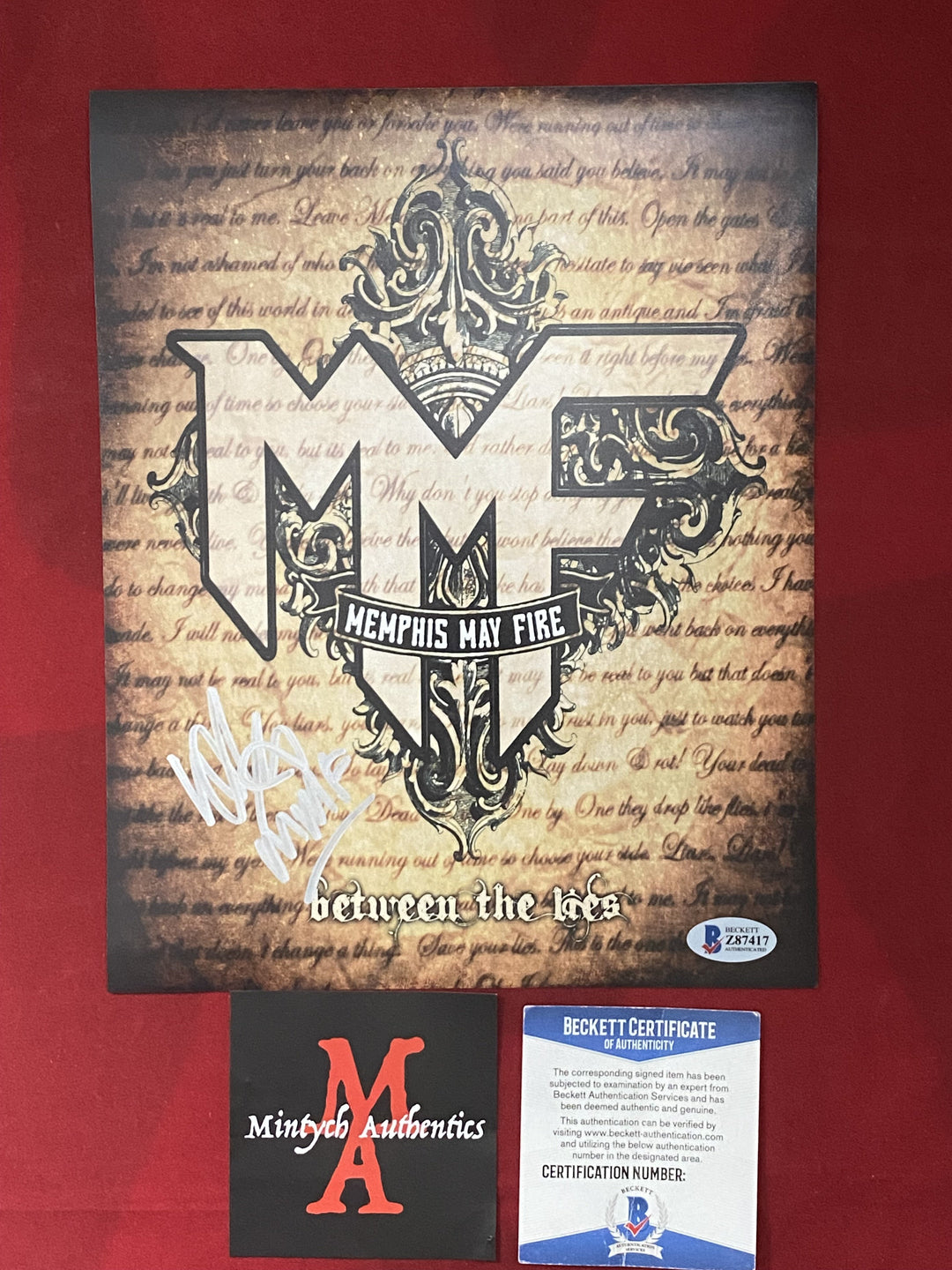 SIGNED Memphis May Fire Vinyl outlet Record