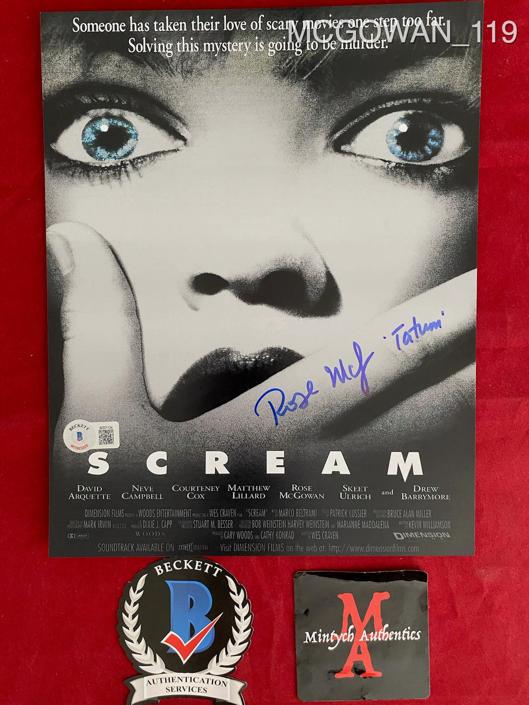 Panini Americana Rose McGowan factory (Charmed, Planet Terror, Scream) Auto Card