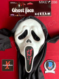 MIKEY_036 - Ghost Face Fun World Mask Autographed By Mikey Madison