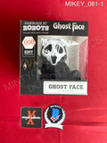 MIKEY_081 - Ghost Face 008 Knit Series Handmade By Robots Vinyl Figure Autographed By Mikey Madison