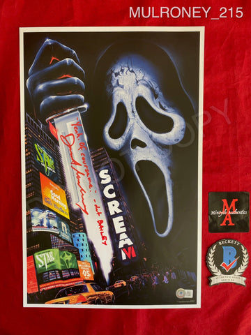 MULRONEY_215 - 11x17 LE Scream 6 Theater Mini Poster Autographed By Dermot Mulroney