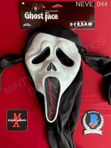 NEVE_044 - Ghost Face Fun World Mask Autographed By Neve Campbell