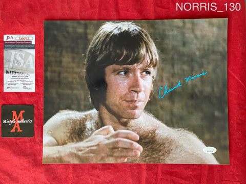 NORRIS_130 - 11x14 Photo Autographed By Chuck Norris