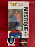 ROMIJN_016 - Marvel 638 Mystique Funko Pop! Autographed By Rebecca Romijn