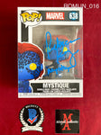 ROMIJN_016 - Marvel 638 Mystique Funko Pop! Autographed By Rebecca Romijn