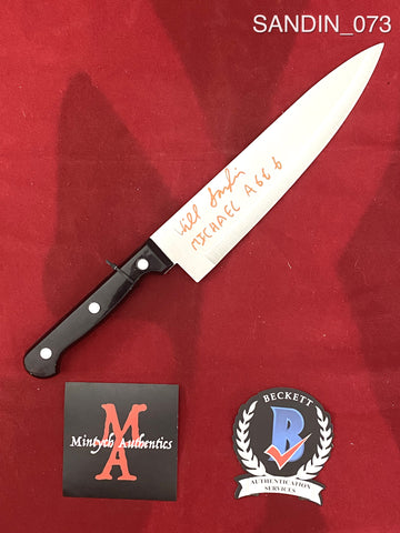 SANDIN_073 - 8" Real Butchers Knife Autographed By Will Sandin