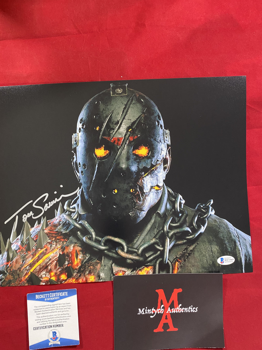 TOM SAVINI SIGNED JASON VOORHEES FUNKO POP 01 offers FRIDAY THE 13TH HORROR BAS 699