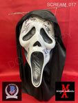 SCREAM_017 - Ghostface (Fun World) Mask (IMPERFECT) Autographed By (8) Neve Campbell, Matthew Lillard, Skeet Ulrich, Jamie Kennedy, Rose McGowan, David Arquette, Lee Waddell & Roger Jackson