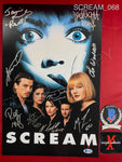 SCREAM_068 - 11x17 Photo Autographed By (9) Neve Campbell, Matthew Lillard, Skeet Ulrich, Jamie Kennedy, Rose McGowan, David Arquette, Lee Waddell, Roger Jackson & Henry Winkler