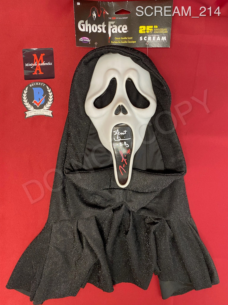 SCREAM_214 - Ghost Face 25th Anniversary Fun World Mask Autographed By ...