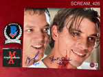 SCREAM_426 - 8x10 Photo Autographed By Matthew Lillard & Skeet Ulrich