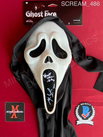 SCREAM_486 - Ghost Face Fun World EU  Mask Autographed By Matthew Lillard & Skeet Ulrich