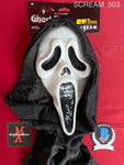 SCREAM_503 - Ghost Face 25th Anniversary (Fun World) Mask Autographed By Matthew Lillard & Skeet Ulrich