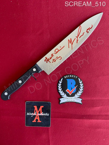 SCREAM_510 - Real 8" Knife Knife Autographed By Matthew Lillard & Skeet Ulrich