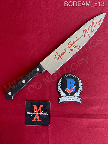 SCREAM_513 - Real 8" Knife Knife Autographed By Matthew Lillard & Skeet Ulrich