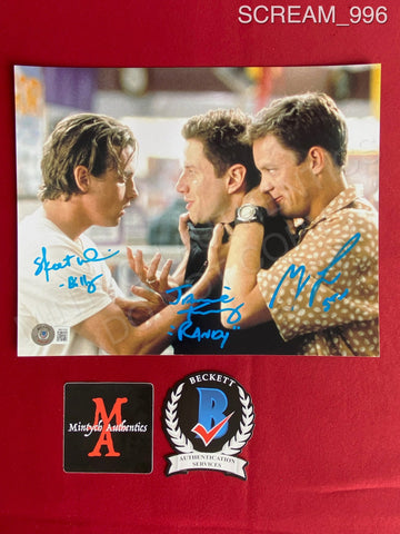 SCREAM_996 - 8x10 Photo Autographed By Matthew Lillard & Skeet Ulrich & Jamie Kennedy