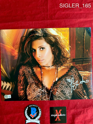 JAMIE FITZ hand-signed NO TOP HOT 8x10 PULLING DOWN PANTIES w/ uacc rd coa  PROOF