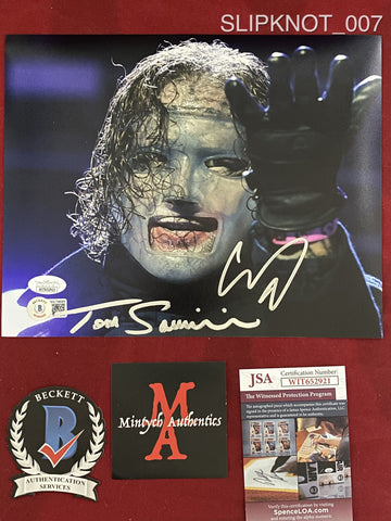 SLIPKNOT_007 - 8x10 Photo Autographed By Corey Taylor & Tom Savini