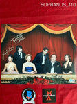 SOPRANOS_110 - 11x14 Photo Autographed By Jamie-Lynn Sigler & Robert Iler