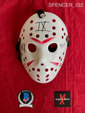 SPENCER_332 - Jason Voorhees Mask Autographed By Spencer Charnas