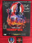 TERRIFIER_006 - 11x14 Photo Autographed By David Howard Thornton, Lauren LaVera, Elliott Fullam & Leah Voysey