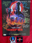 TERRIFIER_022 - 11x14 Photo Autographed By David Howard Thornton, Lauren LaVera, Elliott Fullam, Leah Voysey, Damien Leone, Amelie McLaine & Felissa Rose