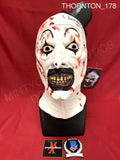 THORNTON_178 - Art The Clown (Bloody Version) Trick Or Treat Studios  Mask Autographed By David Howard Thornton