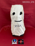 WEEKS_076 - The Strangers Sack Mask Autographed By Kip Weeks