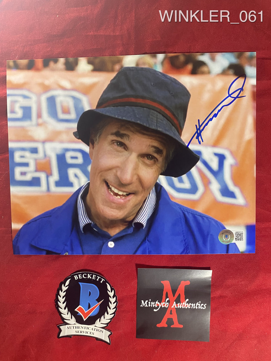 HENRY good WINKLER SIGNED AUTOGRAPH SLABBED CUSTOM THE WATERBOY CARD PSA/DNA