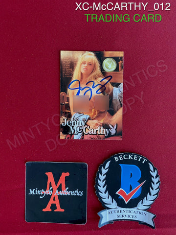 XC-McCARTHY_012 - Playboy Trading Card Autographed By Jenny McCarthy