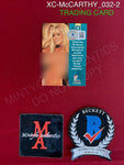 XC-McCARTHY_032 - Playboy Trading Card Autographed By Jenny McCarthy