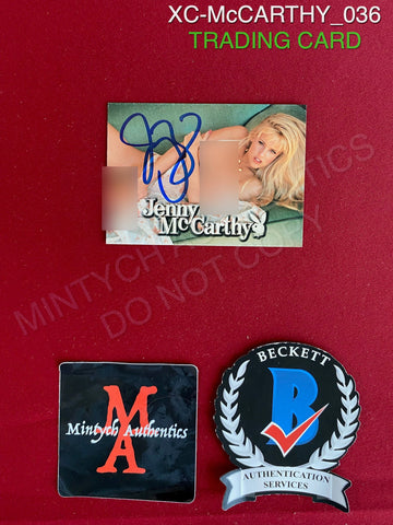 XC-McCARTHY_036 - Playboy Trading Card Autographed By Jenny McCarthy