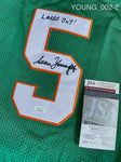 YOUNG_002 - Ray Finkle Custom Jersey Autographed By Sean Young