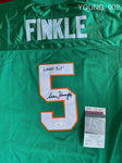 YOUNG_002 - Ray Finkle Custom Jersey Autographed By Sean Young